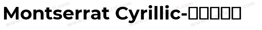 Montserrat Cyrillic字体转换